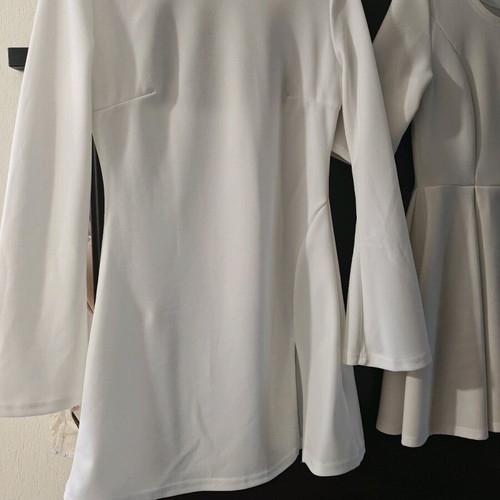 White mini dresses like new, set of 2 pieces