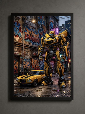 Transformers framed poster 30x40cm