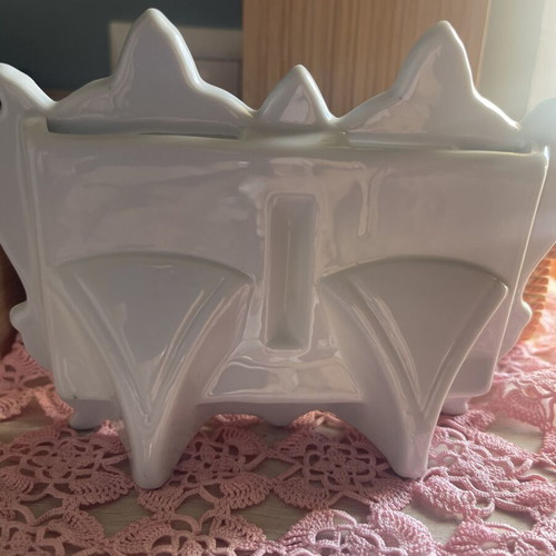 Vintage double porcelain photo frame with embossed flowers, like new