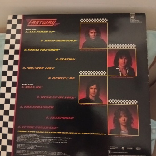Fastway All Fired Up vinyl record like new, rock