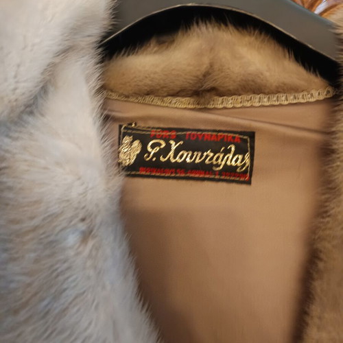 Hountala mink fur coat like new, authentic