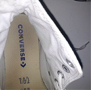 Converse λευκα μποτακια