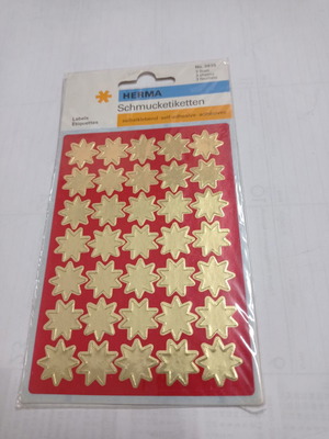 Stickers with gold stars new