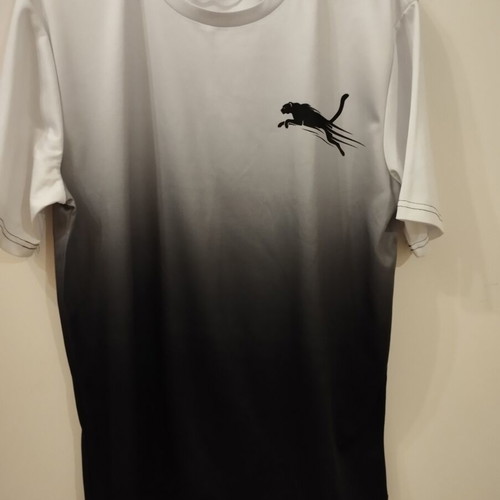 Men's Athletic Makó Shirt like new, black and white, size L