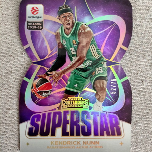 Kendrick Nunn Superstar Insert Euroleague Contenders 25-26