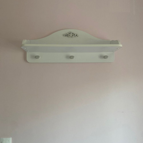 Shelf in white wood, new condition