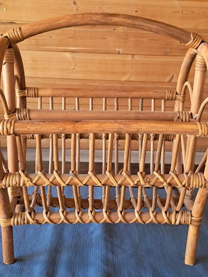 Bamboo magazine holder like new