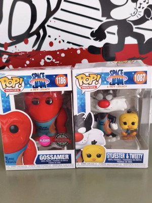 Space Jam Looney Tunes Funko Pop set used