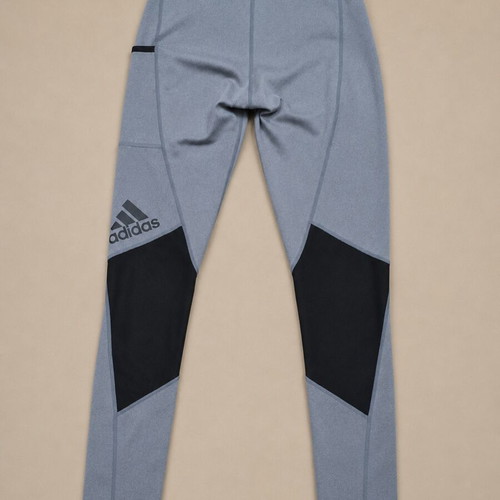 Adidas women's athletic leggings grey black XS 2XS like new
