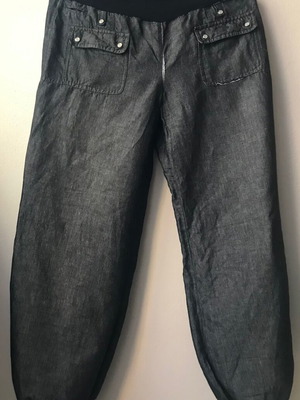 Xanaka harem pants gray anthracite like new, linen and cotton, size 40