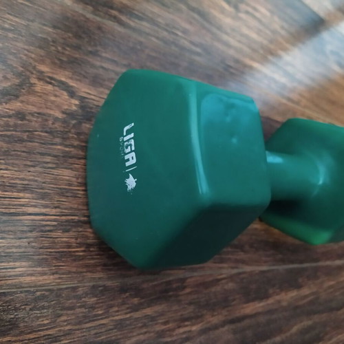 Αλτήρας βινυλίου Liga Sport 8Kg σαν καινούργιος με δύο μεταχειρισμένους αλτήρες 3Kg