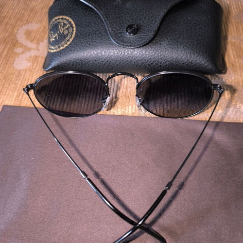 Ray-Ban sunglasses RB3447N 002/71 black metal frame like new