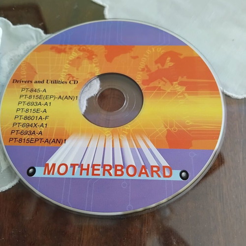 Drivers and Utilities CD used for motherboard chipsets