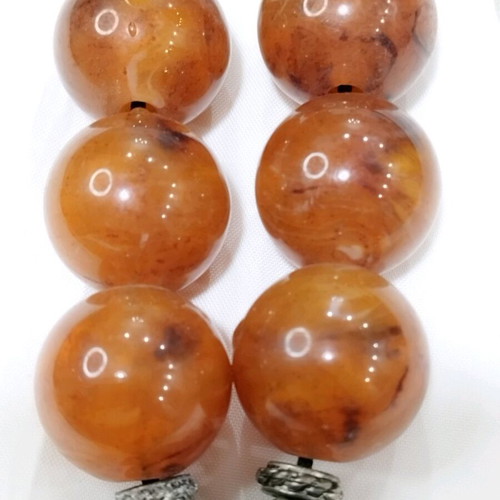 Vintage Turkish Worry Beads made of ambroid amber like new
