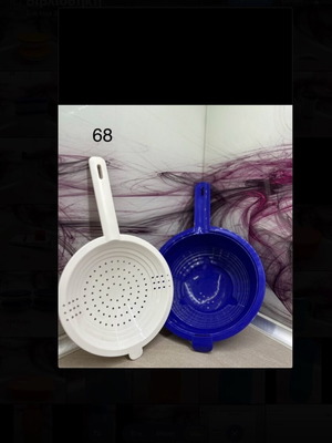 Tupperware kitchen colander set new, deep and shallow