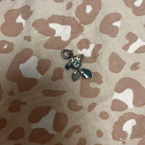 Swarovski fish pendant used, blue for necklace or bracelet