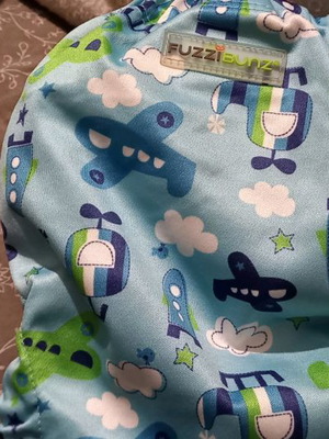 Fabric covers used, pack of 7, Fuzzibunz, Charlie Banana, Tots Wrap