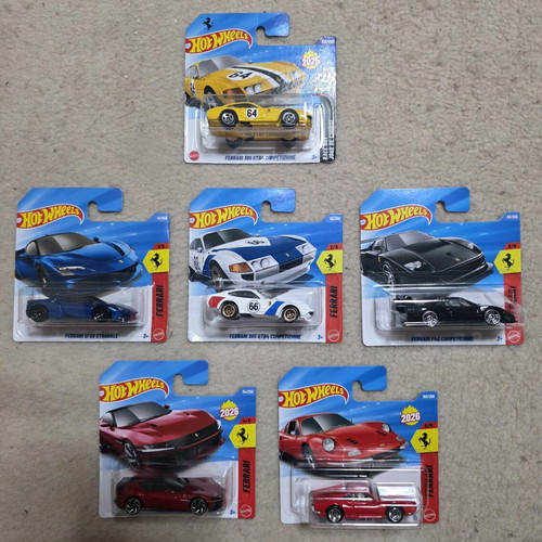 Hot Wheels Ferrari mainline 2026 full set of 6 pieces new
