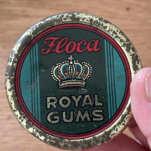 Floca Royal Gums tin box used, empty