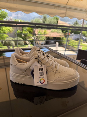 Ανδρικά sneakers Pull&Bear καινούργια, γκρι και μπεζ, μέγεθος 42