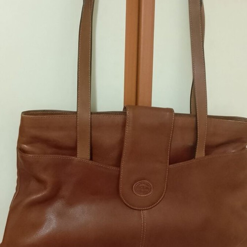 Iguana shoulder bag leather brown like new