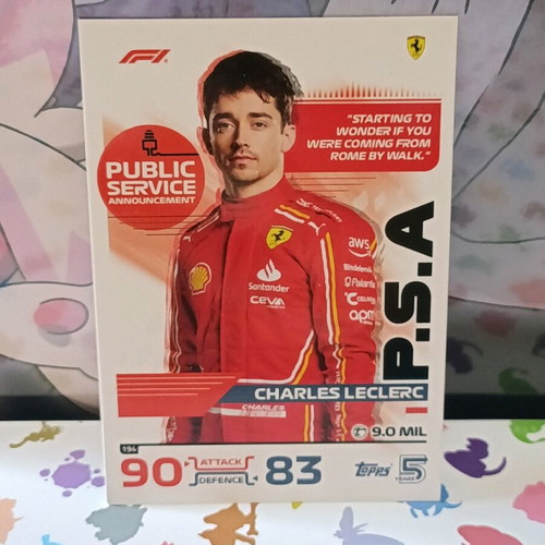 Leclerc Team Radio Topps Turbo Attax F1 2024 card like new
