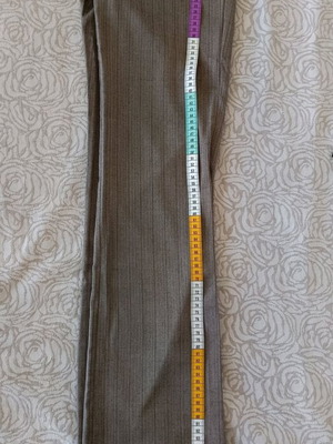 One Green Elephant fabric pants like new, gray and beige, size M
