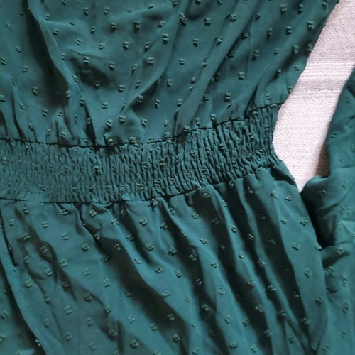 slim fit dress slacks Florence Waterfall Dress in Forest Green Satin main image 1