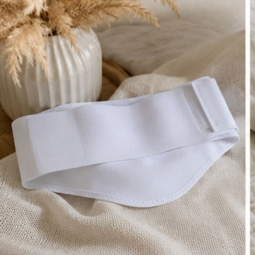 Maternity Belt like new, white, adjustable size