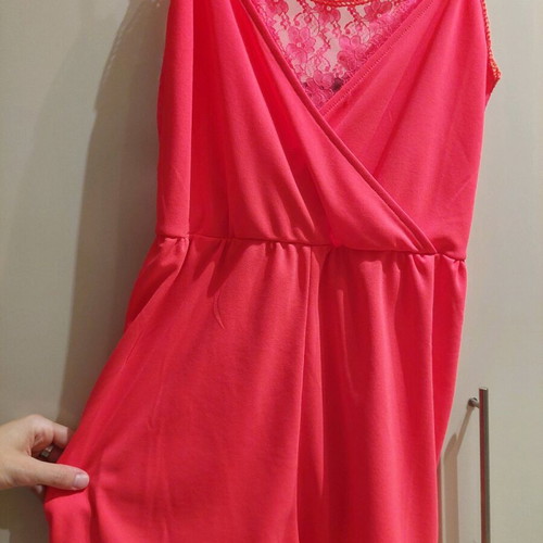 H&M coral one-piece shorts like new, size S