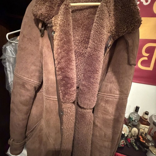 Prada shearling jacket vintage 90s, like new, brown