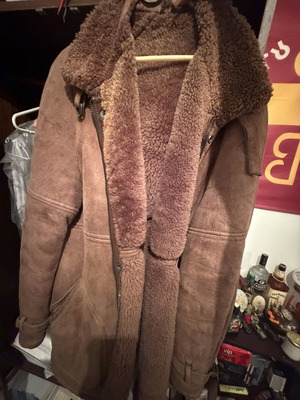 Prada shearling jacket vintage 90s, like new, brown