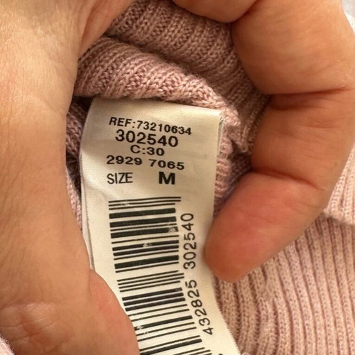 Mango sleeveless turtleneck top like new, size medium, powder pink