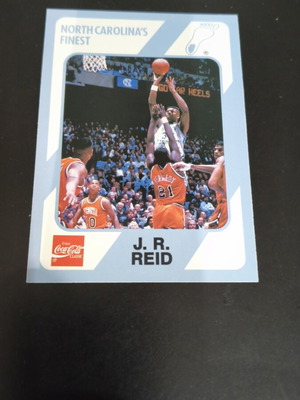 1989 J.R. Reid North Carolina Basketball Card like new