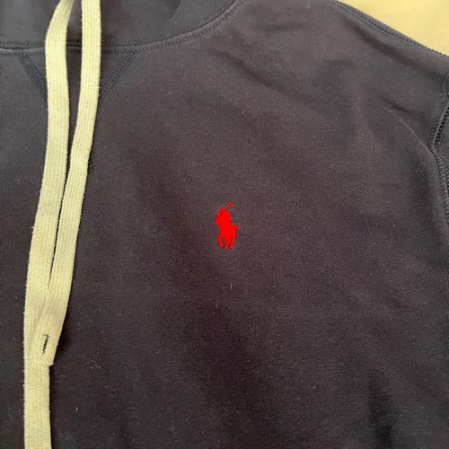 Polo Ralph Lauren hoodie blue, size large, like new