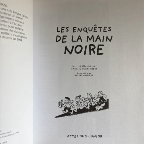 Les Enquêtes de la Main Noire Mystery Book like new, French