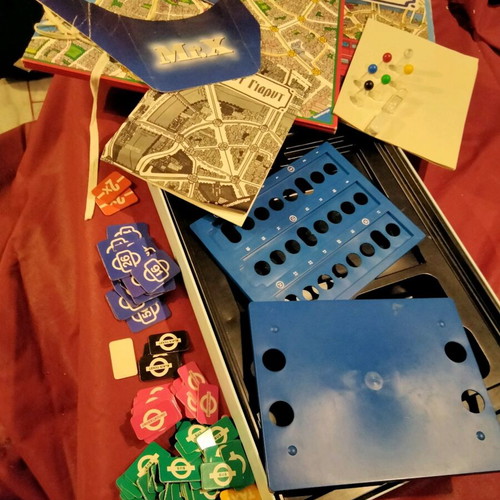 Scotland Yard board game used, vintage Greek edition Ravensburger
