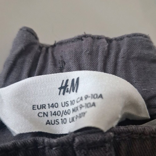 Παντελόνια παιδικά H&M σαν καινούργια, σετ 2, γκρι και μπλε, 8-10 ετών