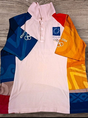 Adidas short-sleeve shirt Olympic Games 2004 like new, multicolor
