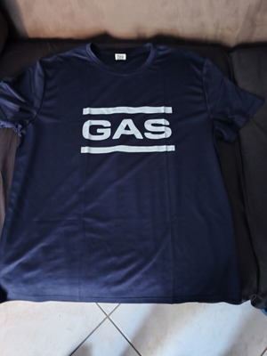 Gas T-shirt καινούργιο, μπλε σκούρο XL