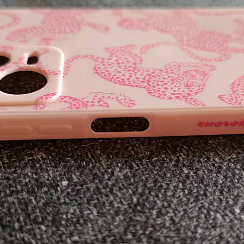 Θήκη TPU Xiaomi Redmi Note 12 Pro ροζ με σχέδιο λεοπάρδαλη και λουράκι καινούργια