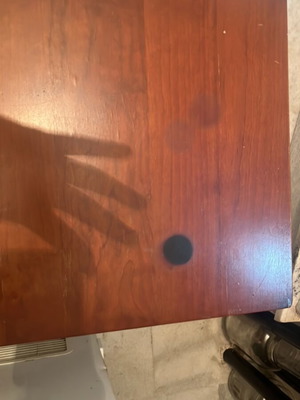 Aristo guide coffee table with small surface mark