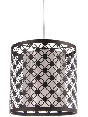 Metal pendant lamp black with E27 socket new