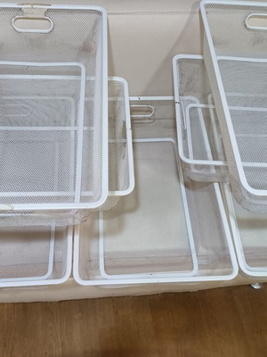 Wire metal baskets used, pack of 10, 60x40x17 cm