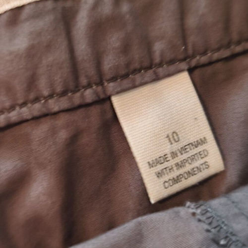 DKNY women's cotton bermuda shorts used, size 42, brown