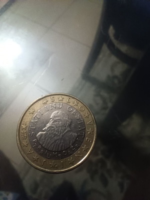 Slovenia 1 euro coin used, circulated 2007