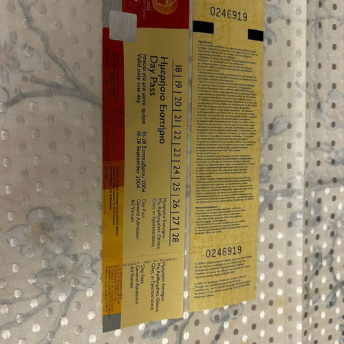 Olympic Games 2004 Ticket new