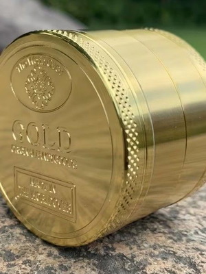 Tobacco grinder 38mm gold new, metal