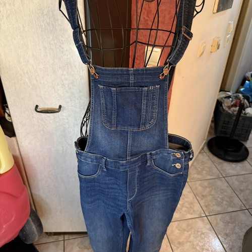 Denim dungarees with straps blue, like new