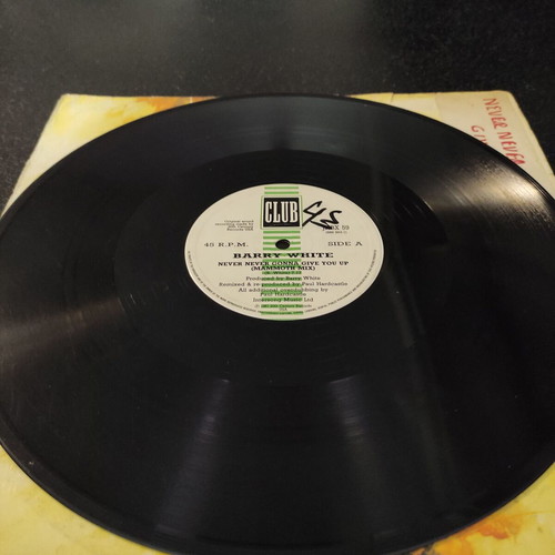 Barry White Never, Never Gonna Give You Up Paul Hardcastle Remix 12″ Maxi-Single used